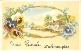 ¤¤  -   BELGIQUE   -  MONT-de-L'ENCLUS    -  Un Souvenir D' AMOUGIES  -  Carte Fantaisie    -  ¤¤ - Kluisbergen