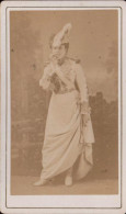CDV -  ACTRICE DE THEATRE NOMMEE - PHOTO VIBIEN GOLVIN PARIS  1870-1880 - Identifizierten Personen