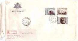 STORIA  POSTALE - SAN MARINO - ANNO 1979 - UFFICIO FILATELICO DI STATO - GIRLANDO VINCENZA - RACCOMANDATA N° 12282 - - Covers & Documents