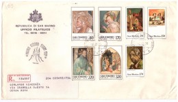 STORIA  POSTALE - SAN MARINO - ANNO 1979 - UFFICIO FILATELICO DI STATO - GIRLANDO VINCENZA - RACCOMANDATA N° 134357 - - Covers & Documents