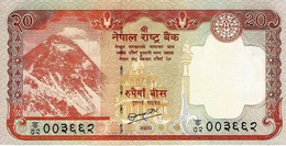 NEPAL 20 RUPEES ND (2010) P-62b UNC [ NP275b ] - Népal