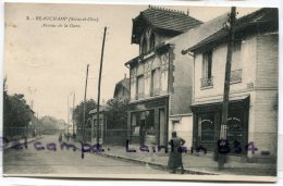 - 2 - BEAUCHAMP - ( Seine Et Oise ), Avenue De La Gare, Commerces, écrite En 1930,pour Villejuif, TBE, Scans. - Beauchamp