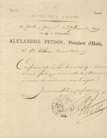 PETION Alexandre, Sabès, Dit (1770-1818), Président De La République D'Haïti. - Andere & Zonder Classificatie