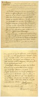 LOUIS XVI (1754-1793), Roi De France - VERGENNES, Charles Gravier, Comte De (1717-1787), Diplomate Et Ministre. - Andere & Zonder Classificatie