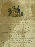 24 / BESANCON Sur Lettre Avec Texte Daté De Besançon Le 26 Février 1813 D'un Militaire De La... - Legerstempels (voor 1900)