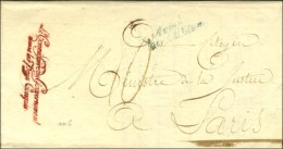 ' Armée / Sambre Et Meuse ' Bleue Sur Lettre Avec Franchise Le Commissaire Du Gouvernement / Dans Les Pays... - Legerstempels (voor 1900)