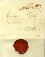 N° 19 / ARM. D'ALLEMAGNE Rouge Sur Lettre Avec Texte Daté '' Au Bivouac De L'île Napoléon... - Legerstempels (voor 1900)