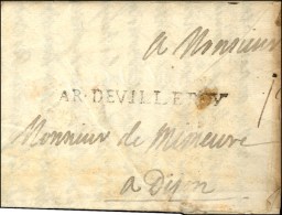 AR.DEVILLEROY Sur Lettre Avec Texte Daté Au Camp De Steinviller Le 15 Juin 1704. - TB. - RR. - Legerstempels (voor 1900)