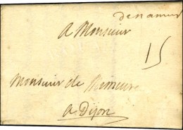 Marque Manuscrite '' Denamur '' Sur Lettre Avec Texte Daté '' Au Camp De Lévon 1704 ''. - TB. - R. - Legerstempels (voor 1900)