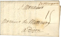 Marque Manuscrite '' De Nieuport '' Sur Lettre Avec Texte Daté Au Camp De Nieuport Le 16 Juillet 1706. - TB... - Legerstempels (voor 1900)