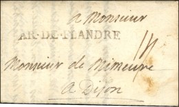 AR.DE.FLANDRE Sur Lettre Avec Texte Daté Au Camp De Frelinghen Le 2 Septembre 1706. - SUP. - R. - Legerstempels (voor 1900)