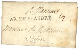 AR.DE.FLANDRE Sur Lettre Avec Texte Daté Au Camp De Kenvain Le 22 Octobre 1706. -SUP. - R. - Legerstempels (voor 1900)