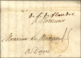 Marque Manuscrite '' De L'Arm De Flandre '' Sur Lettre Avec Texte Daté Au Camp De Bedoé Le 28 Juin... - Legerstempels (voor 1900)