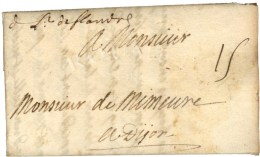 Marque Manuscrite '' De L'Arm De Flandre '' Sur Lettre Avec Texte Daté Au Camp De Fikeslain Le 26 Juin 1705.... - Legerstempels (voor 1900)