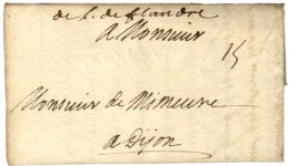 Marque Manuscrite '' De L'Arm De Flandre '' Sur Lettre Avec Texte Daté Au Camp De Donnervische Le 17 Aout... - Legerstempels (voor 1900)