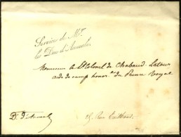 ' Service De Mgr / Le Duc D'Aumale ' (S N° 4618) + Contreseing De Franchise Manuscrit '' D. D'Aumale '' (S... - Burgerlijke Brieven Zonder Portkosten