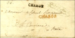 Sce De S.A.R. Madame / Duchesse D'Angoulème + Griffes CHARGE Rouge Et Noir (S N° 3638b) Sur Lettre Avec... - Burgerlijke Brieven Zonder Portkosten