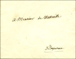Griffe De Franchise Manuscrite '' L'Empereur '' (S N° 1795) Sur Enveloppe Adressée à M. De... - Burgerlijke Brieven Zonder Portkosten
