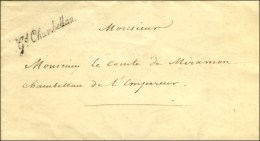 ' Gd Chambellan ' (S N° 1766) Sur Lettre Avec Texte Daté De Paris Le 1 Janvier 1813 Signée Du... - Burgerlijke Brieven Zonder Portkosten