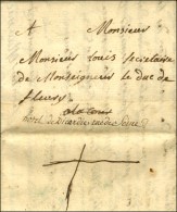 '' à La Cour '' Sur Lettre Avec Texte Daté De Moissac 1770 Réexpédiée Rue De... - Burgerlijke Brieven Zonder Portkosten