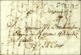 St GILLES + '' à La Cour '' Sur Lettre Avec Texte Daté De St Gilles 1773 Adressée à M.... - Burgerlijke Brieven Zonder Portkosten