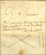 '' à La Cour '' Sur Lettre Datée De St Geniès 1768 Avec Superbe Texte évoquant... - Burgerlijke Brieven Zonder Portkosten