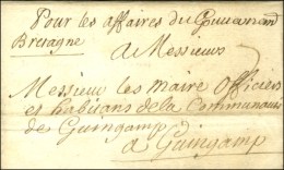 '' Pour Les Affaires Du Gouvernement '' Sur Lettre Avec Texte Daté De Versailles. 1709. - TB / SUP. - R. - Burgerlijke Brieven Zonder Portkosten