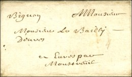 Lettre Avec Texte Daté D'Amiens 1695 Et Contreseing De Franchise '' De Bignon '' (Jérôme... - Burgerlijke Brieven Zonder Portkosten