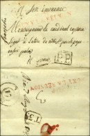 P. 61. P. / AUXY LA REUNION Rouge (NR D'Auxi Le Château) (marque Répétée Au Verso) Sur... - Andere & Zonder Classificatie