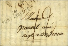 54 / PORT-LIBERTE (NR De Port Louis) Sur Lettre Avec Texte Daté 1812. - SUP. - R. - Andere & Zonder Classificatie