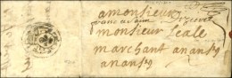 Lettre Avec Texte Daté De Paris Le 9 Novembre 1700 Adressée à Nantes, Au Verso Exceptionnel... - 1701-1800: Voorlopers XVIII