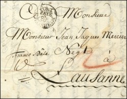 PORT / PAYE / D'HABSHEIM (L N° 3) Sur Lettre Avec Texte Daté De Mulhouse Pour Lausanne. 1787. (cote :... - 1701-1800: Voorlopers XVIII