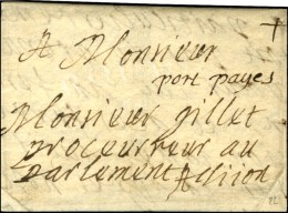 '' Port Payes '' Sur Lettre Avec Texte Daté De Bourg Pour Dijon. 1668. - TB / SUP. - R. - ....-1700: Voorlopers