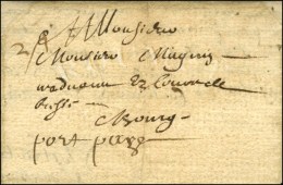 '' Port Payé '' Sur Lettre Avec Texte Daté De Baugé Pour Bourg. 1657. - TB / SUP. - R. - ....-1700: Voorlopers