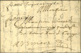 '' Franc Jusqu'à Rennes '' Sur Lettre Avec Texte Daté De Paris Pour Avesnes. 1657. - TB /  SUP. - RR.... - ....-1700: Voorlopers