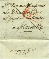 P. 69. P. / MARNAY Sur Lettre Avec Texte Daté Aurigney Le 26 Avril 1812 Pour Marseille. Au Verso, Mention ''... - Andere & Zonder Classificatie