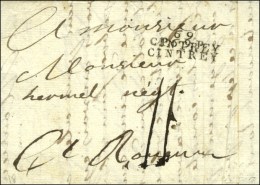 P. 69. P. / CINTREY (29 X 8) Annulé Par 69 / CINTREY Sur Lettre Avec Texte Daté De Morcy. 1792,... - Andere & Zonder Classificatie