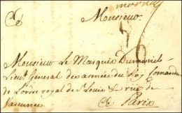 '' Marnay '' Sur Lettre Avec Texte Daté De Marnay Le 10 Août 1754. 1ère Pièce Vue. - TB... - 1701-1800: Voorlopers XVIII