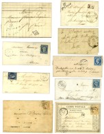 Lot De 9 Lettres De St Cosme (Cursive, Grille, PC Et GC). - TB. - Andere & Zonder Classificatie