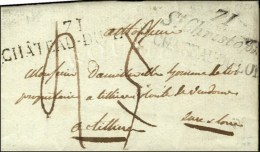 Cursive 71 / St Christophe / CHATEAU DU LOIR + 71 / CHATEAU-DU-LOIRE. 1824. (Cote 550). - TB. - R. - Andere & Zonder Classificatie