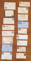 Lot De 17 Lettres Affranchies De Sablé (Grille Dont 2 Ex Avec N° 3, PC, GC, Càd Et CONV. STAT.).... - Andere & Zonder Classificatie