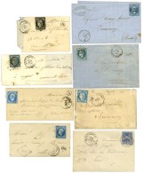 Lot De 8 Lettres Affranchies De Mayet-s-Sarthe (Grille, PC, GC, Et CONV. STAT.). - TB. - Andere & Zonder Classificatie