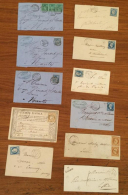 Lot De 11 Lettres De Malicorne (Cursive, PC, GC Et Càd). - TB. - Andere & Zonder Classificatie