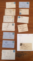 Lot De 12 Lettres De Bessé (cursive, Grille, PC Et GC). Côte Supérieure à 500 €. -... - Andere & Zonder Classificatie