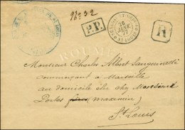 Càd Bleu SENEGAL ET DEPses / ST LOUIS + P.P. Bleu Sur Lettre Recommandée Locale. 1877. - SUP. - R. - Andere & Zonder Classificatie