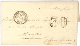 Càd Double Cercle ARMEE D'ORIENT  / Bau C Taxe 30 Sur Lettre Avec Texte. 1855. - SUP. - Andere & Zonder Classificatie