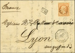 Ancre / N° 23 Càd Octo BEYROUTH / PAQ. FR. X N° 3 Sur Lettre Pour Lyon. 1867. - TB. - R. - Maritieme Post