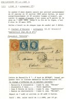 Ancre / N° 29 (2) + 31 (pd) Càd Octo MARSEILLE / PAQ. FR. M N° 1 7 AOUT 69 Sur Lettre... - Maritieme Post