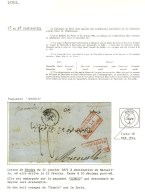 Càd SIMOIS / * 31 JANV. / 1 (61) Sur Lettre De Rhodes Pour Marseille. - TB. - R. - Maritieme Post