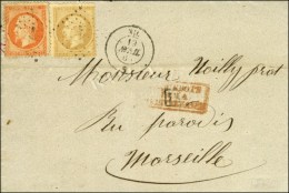 Ancre / N° 21 + 23 Càd NIL / * 3 AVRIL. 65 Sur Lettre D'Alexandrie Pour Marseille. - TB. - Maritieme Post